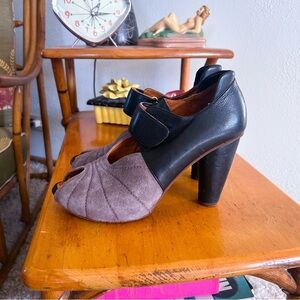 Retro Heels | Two Tone | Peep Toe | Chie Mihara | 39 8.5 9 | 1940s Style